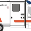 RIETZE 76135 Mercedes-Benz RTW Strobel 2018 Malteser Leverkusen Blaulichtmodell 1:87