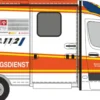 RIETZE 76120 Mercedes-Benz Sprinter RTW Strobel 2018 ZRF Berufsfeuerwehr Saarbrücken Modell 1:87