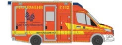 RIETZE 76137 Mercedes-Benz Sprinter RTW GSF 2018 Feuerwehr Bad Oeynhausen Blaulichtmodell 1:87