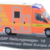 RIETZE 76180 Mercedes-Benz Sprinter GSF RTW 2018 Werksfeuerwehr thyssenkrupp Steel Europe AG 1:87