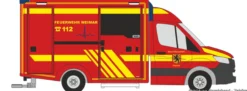 RIETZE 76121 Mercedes-Benz Sprinter RTW WAS 2018 Berufsfeuerwehr Weimar Blaulichtmodell 1:87