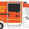 RIETZE 76160 Mercedes-Benz Sprinter RTW WAS 2018 Rettung Recklinghausen Blaulichtmodell 1:87
