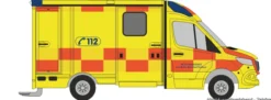 RIETZE 76115 Strobel RTW 18 Rettungsdienst Mansfeld-Südharz | Blaulichtmodell 1:87
