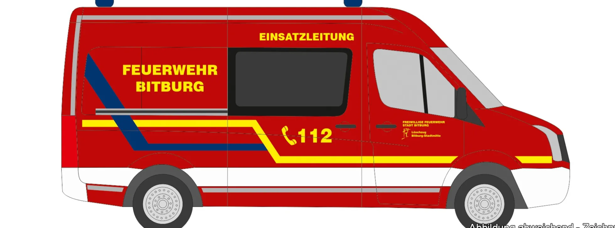 RIETZE 53141 Volkswagen Crafter FW Bitburg | Blaulichtmodell 1:87