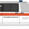 RIETZE 53946 VW Bus T6 Bayerisches Rotes Kreuz | Blaulichtmodell 1:87
