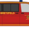 RIETZE 53850 VW Bus T6 Feuerwehr Bretzfeld | Blaulichtmodell 1:87