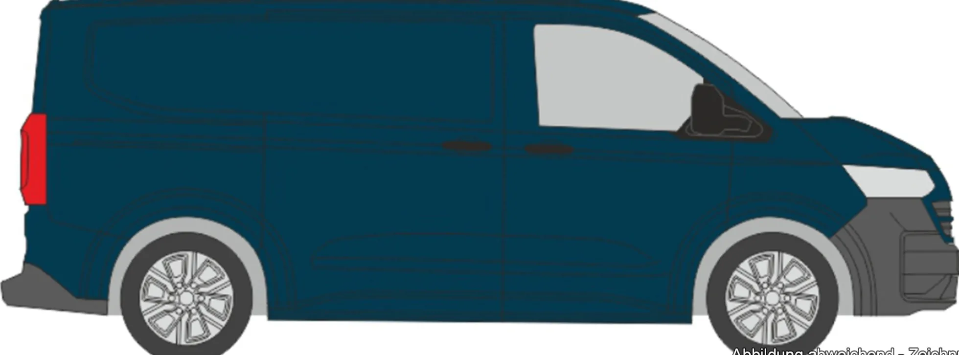 RIETZE 11724 VW e-Transporter KR T7 dunkels indigo blau | Modellauto 1:87