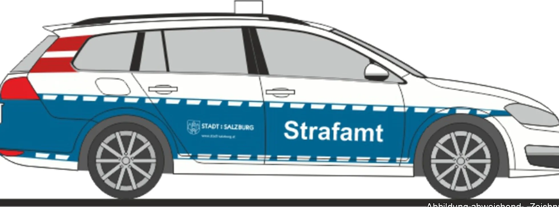RIETZE 53332 VW Golf 7 Variant Strafamt Salzburg AT | Blaulichtmodell 1:87
