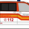 RIETZE 53987 VW T6 ASB Südhessen Baby-Notarzt-System | Blaulichtmodell 1:87