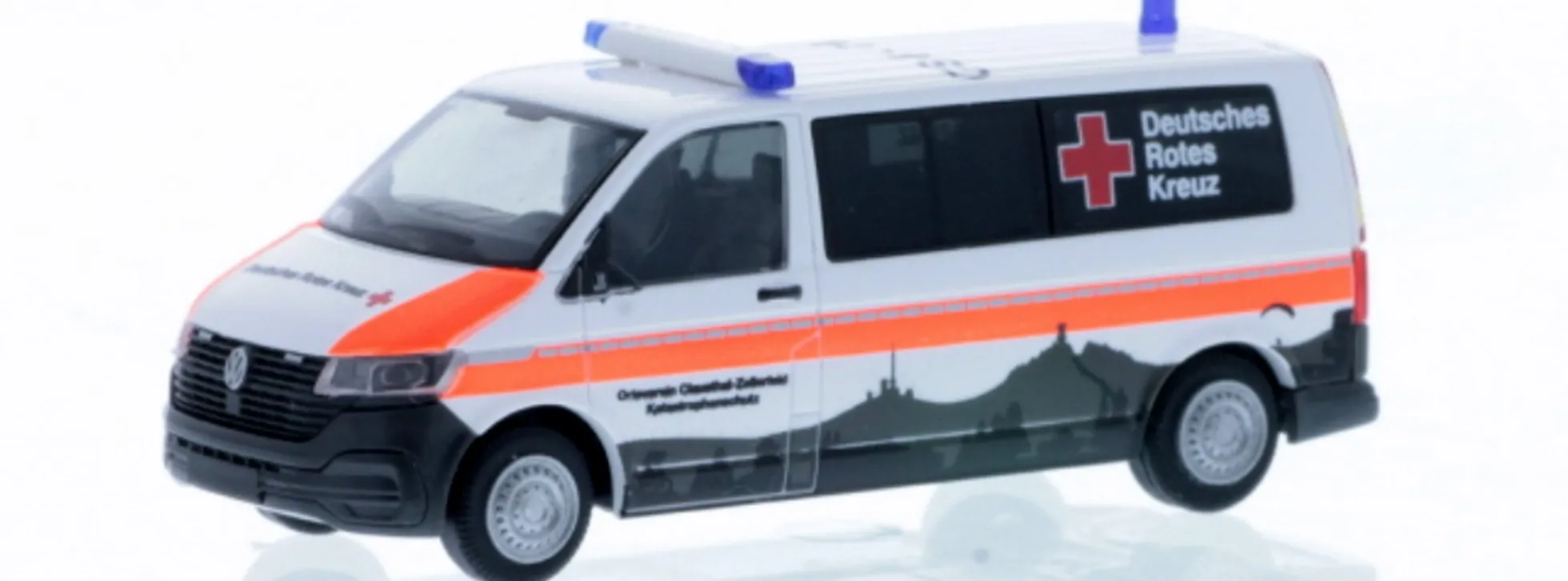 RIETZE 53897 VW T6.1 Bus DRK Clausthal Zellerfeld Katastrophenschutz Blaulichtmodell 1:87