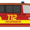 RIETZE 53792 VW T6 Bus Feuerwehr Bocholt Blaulichtmodell 1:87