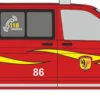 RIETZE 53904 VW T6.1 Bus Feuerwehr Genf Blaulichtmodell 1:87