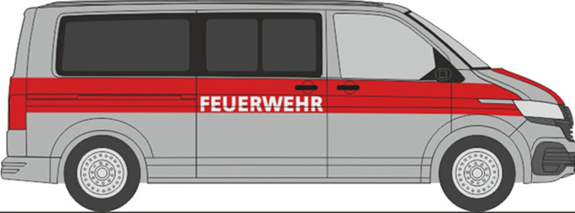 RIETZE 53843 VW T6.1 Bus Feuerwehr Hoyerswerda Automodell 1:87