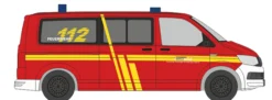 RIETZE 53809 VW T6 Bus Feuerwehr Krefeld Blaulichtmodell 1:87