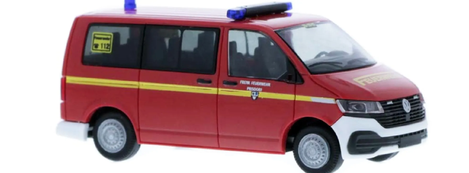 RIETZE 53712 VW T6.1 Bus Feuerwehr Prisdorf Blaulichtmodell 1:87