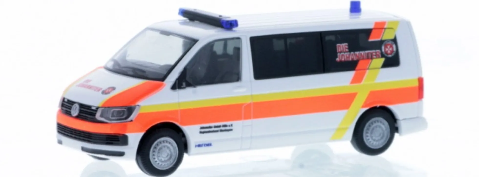 RIETZE 53739 VW T6 Bus Johanniter RV Oberbayern Blaulichtmodell 1:87