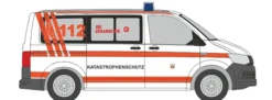 RIETZE 53825 VW T6 Bus Katastrophenschutz Magdeburg Blaulichtmodell 1:87
