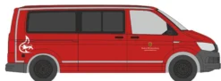 RIETZE 53803 VW T6 Bus Landesfeuerwehrschule Baden-Württemberg Blaulichtmodell 1:87