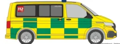 RIETZE 53964 VW T6.1 Bus SMUR 112 Rettungsdienst Belgien Blaulichtmodell 1:87