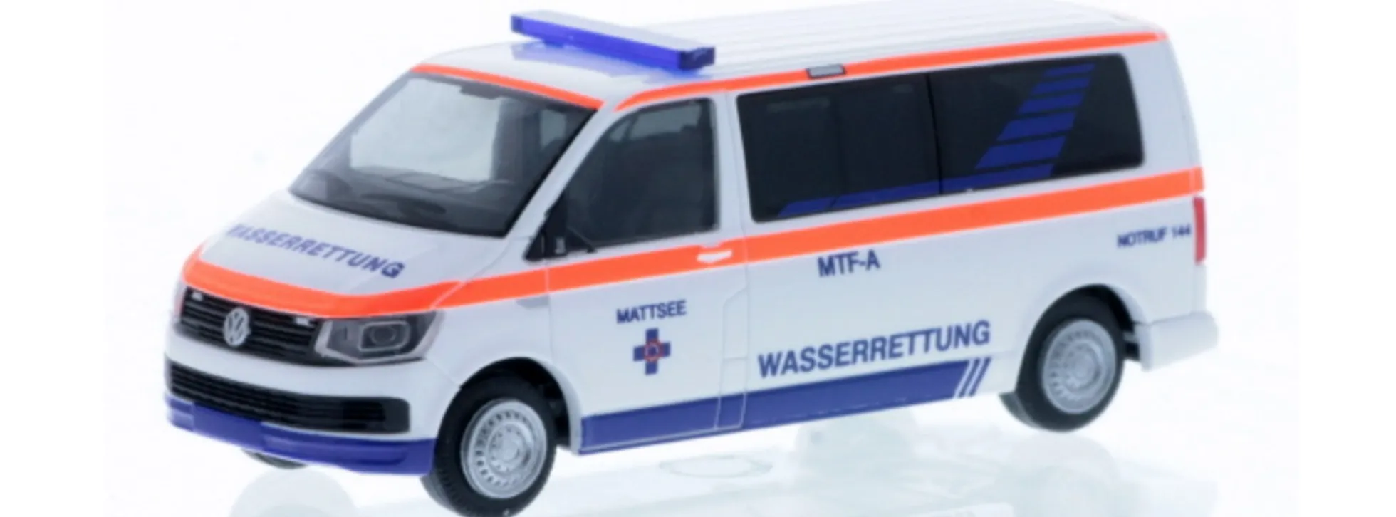 RIETZE 53899 VW T6 Bus Wasserrettung Mattsee Blaulichtmodell 1:87