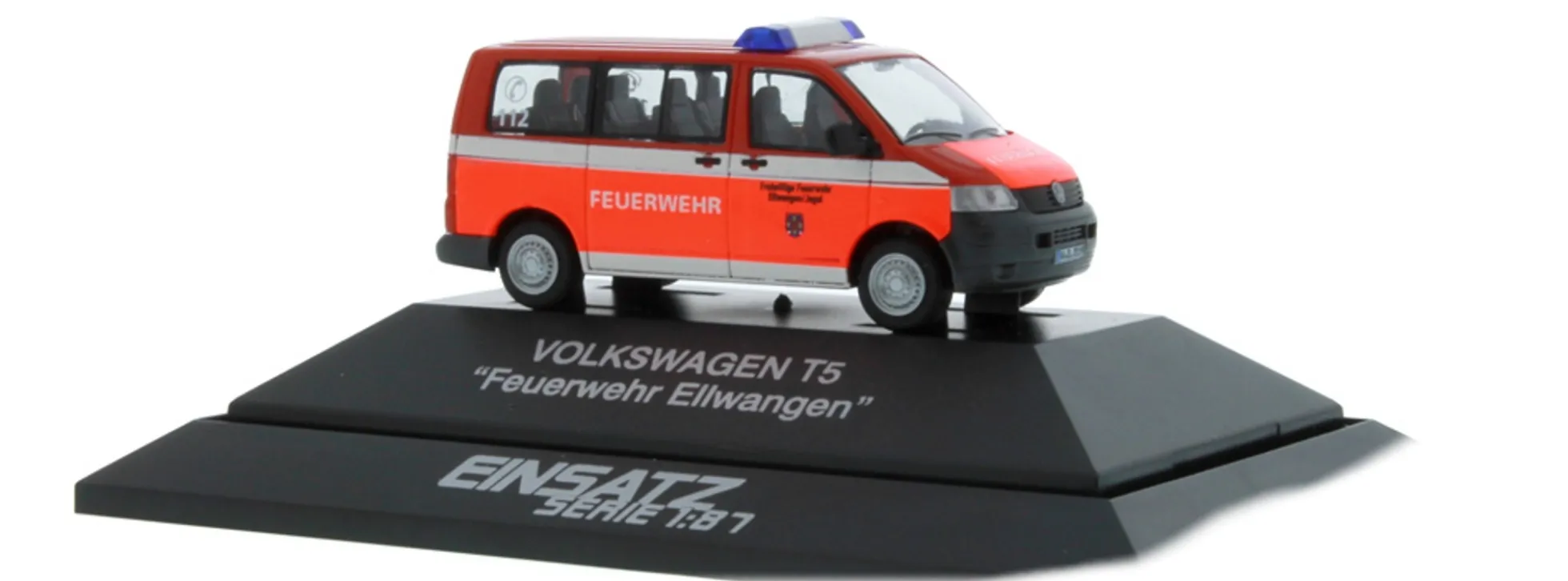 RIETZE 51911 VW T5 Feuerwehr Ellwangen Blaulichtmodell 1:87