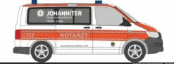 RIETZE 53920 VW T6 Notarzt Johanniter RV Rhein-Main | Blaulichtmodell 1:87