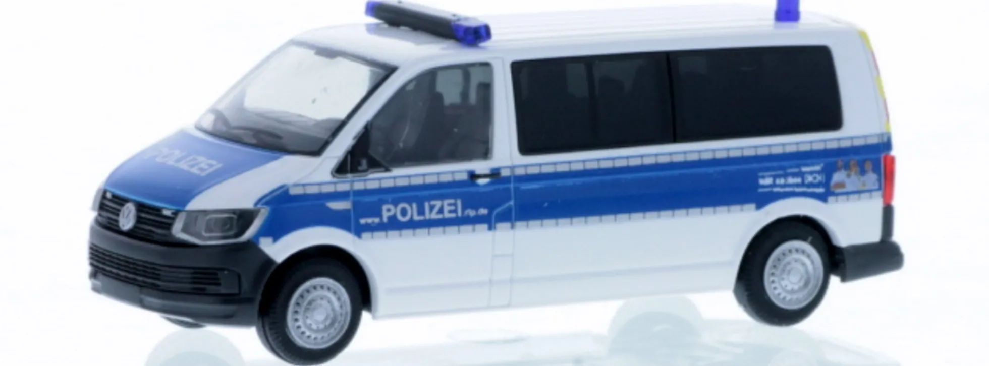RIETZE 53735 VW T6 Polizei Rheinland-Pfalz | Blaulichtmodell 1:87