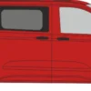 RIETZE 11714 VW Transporter KR T7 rot mit Fenstern | Modellauto 1:87