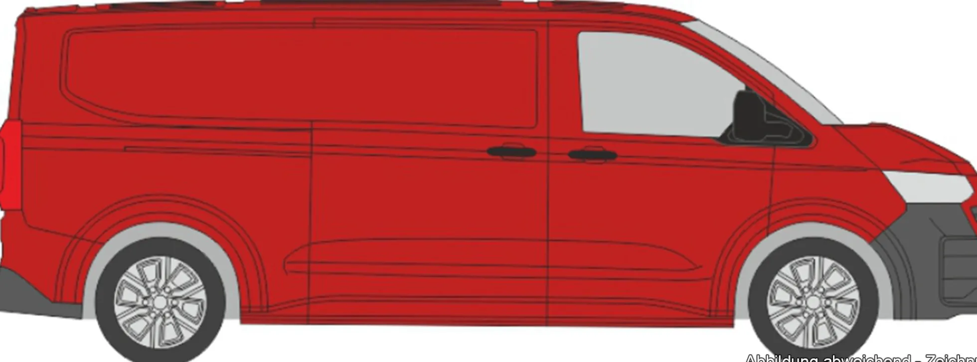RIETZE 11718 VW Transporter LR T7 intensives rot | Modellauto 1:87