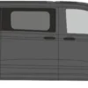 RIETZE 11720 VW Transporter LR T7 steingrau mit Fenstern | Modellauto 1:87