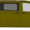 RIETZE 11721 VW Transporter LR T7 warmes grün metallic mit Fenstern | Modellauto 1:87