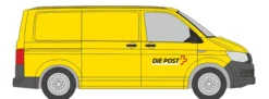 RIETZE 32060 VW T6 Transporter Die Post Schweiz Automodell 1:87