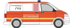 RIETZE 53465 VW T5 Transporter Rettungsdienst Brandenburg Blaulichtmodell 1:87