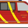 RIETZE 53955 VW T6.1 Werksfeuerwehr VDM Metals Werdohl | Blaulichtmodell 1:87