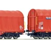Roco 6600226 2-tlg. Set Schiebeplanenwagen Shimmns NACCO | DC | Spur H0