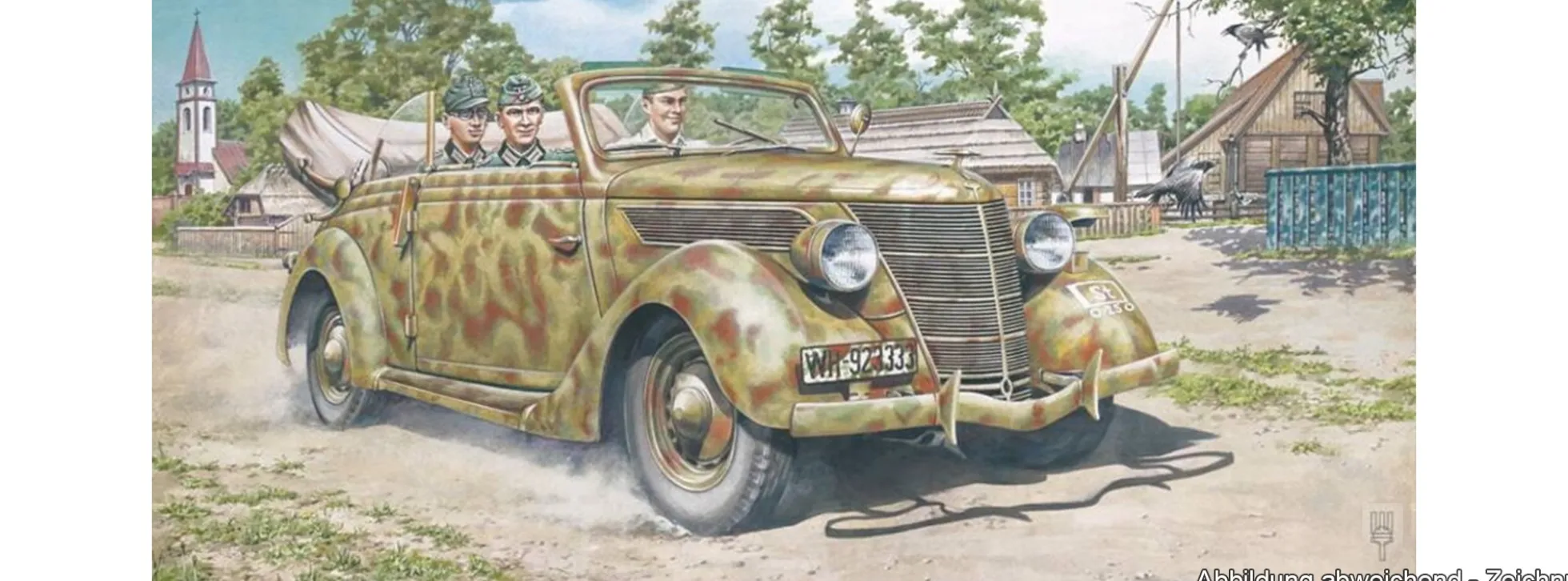 Roden 820 Ford V8-G81 Cabriolet | Auto Bausatz 1:35