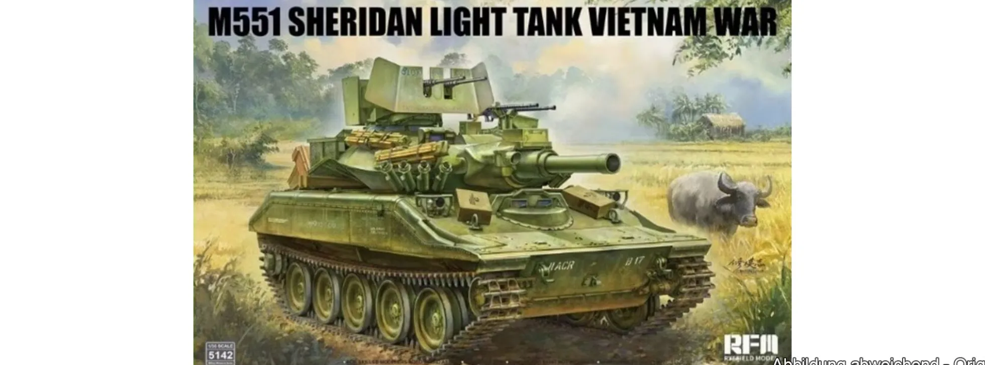 Rye-Field-Model RFM5142 M551 Sheridan Light Tank Vietnam War | Panzer Bausatz 1:35