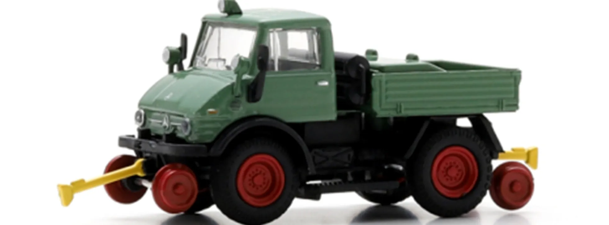 Schuco 451870037 MB Unimog U406 Eisenbahn-Ausführung | LKW-Modell 1:87