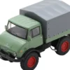 Schuco 451640021 MB Unimog U 406 resedagrün/rot | LKW-Modell 1:64