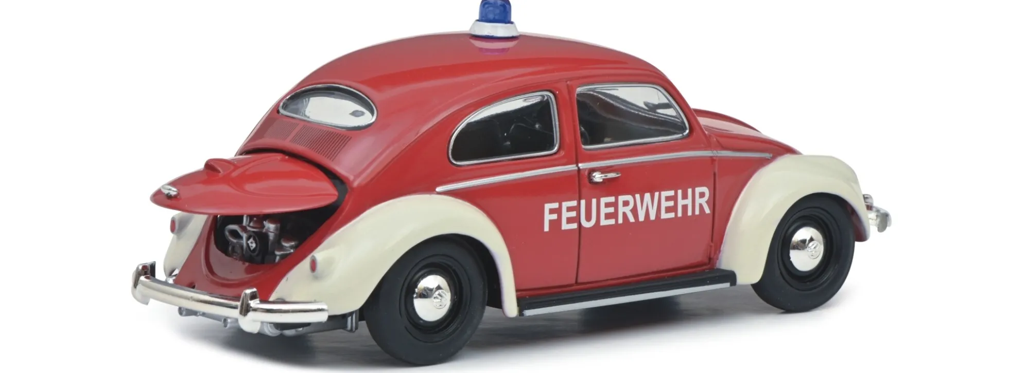 Schuco 450774300 VW Käfer + VW T1 Pritsche Feuerwehr | MHI | Blaulichtmodell 1:32