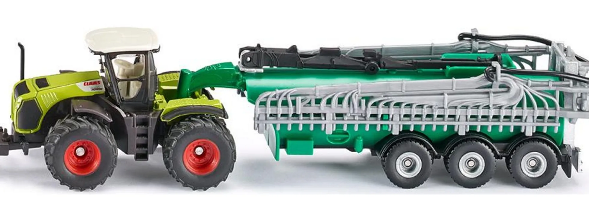 siku 1827 Claas Xerion mit Fasswagen | Traktormodell 1:87