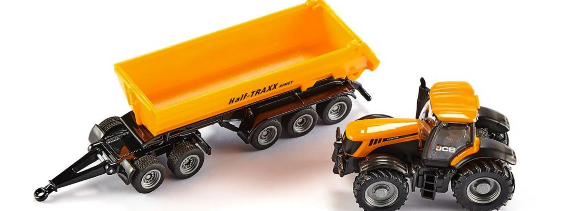 siku 1858 JCB 8250 mit Dolly und Muldenkipper | Traktormodell 1:87