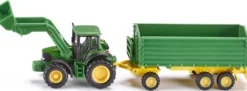 siku 1843 John Deere mit Frontlader und Anhänger | Traktormodell 1:87