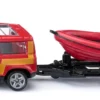 siku 1608 Land Rover Defender mit Boot | Blaulichtmodell