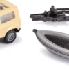 siku 1126 Land Rover Defender Safari mit Boot-Anhänger | Modellauto