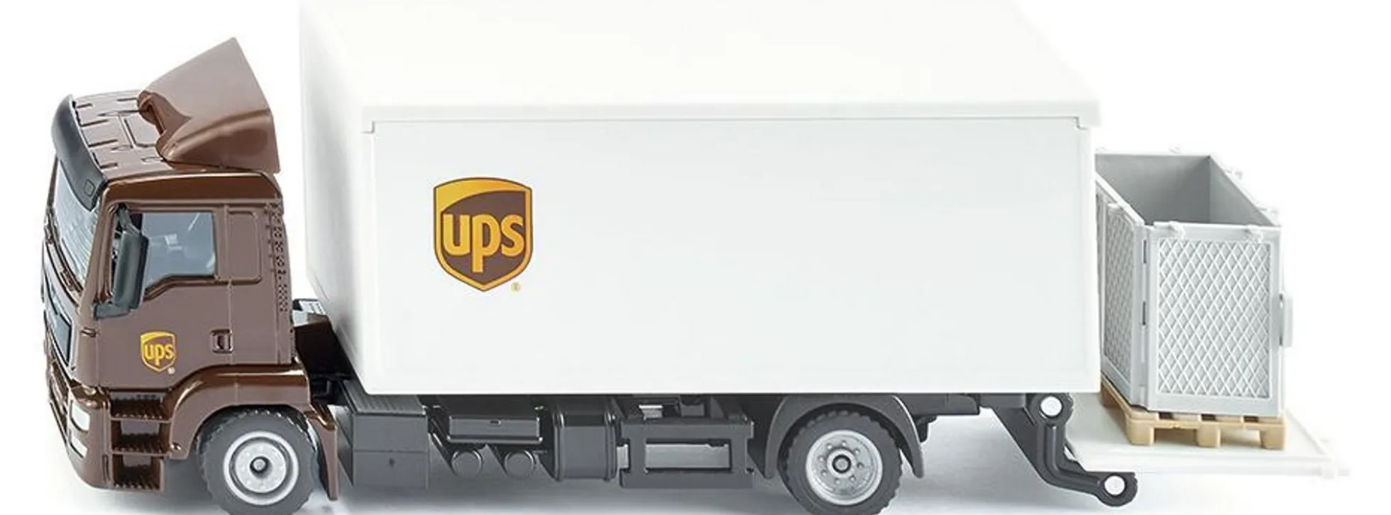 siku 1997 MAN Sixt mit Kofferaufbau und Ladebordwand | LKW Modell 1:50