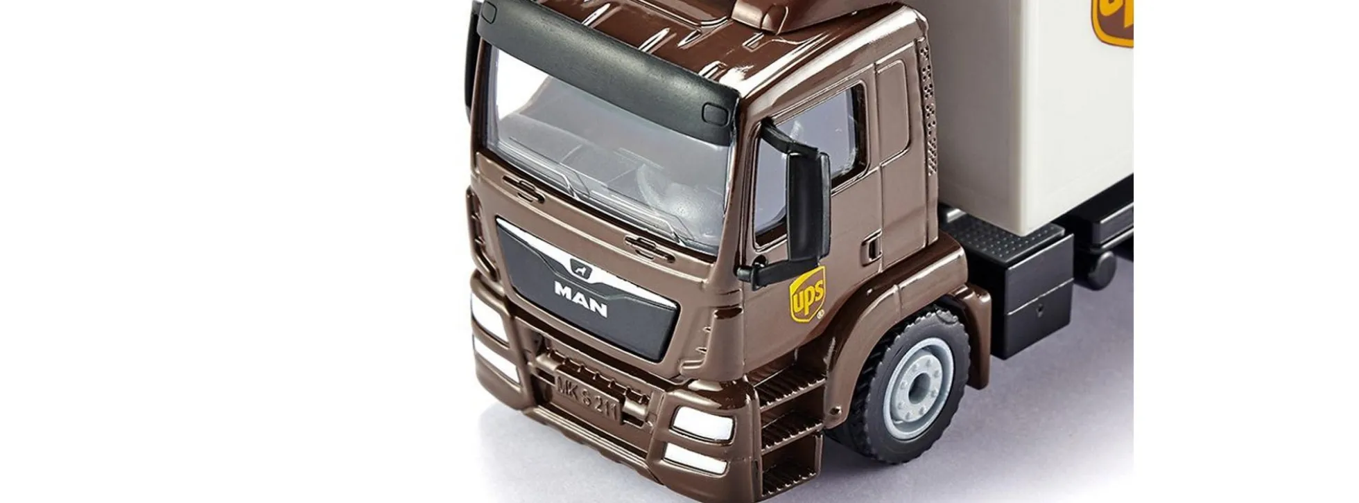 siku 1997 MAN Sixt mit Kofferaufbau und Ladebordwand | LKW Modell 1:50