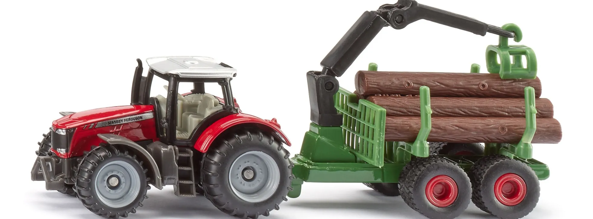 siku 1134 Massey Ferguson mit Forstanhänger | Landwirtschaftsmodell