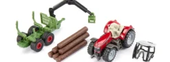 siku 1134 Massey Ferguson mit Forstanhänger | Landwirtschaftsmodell