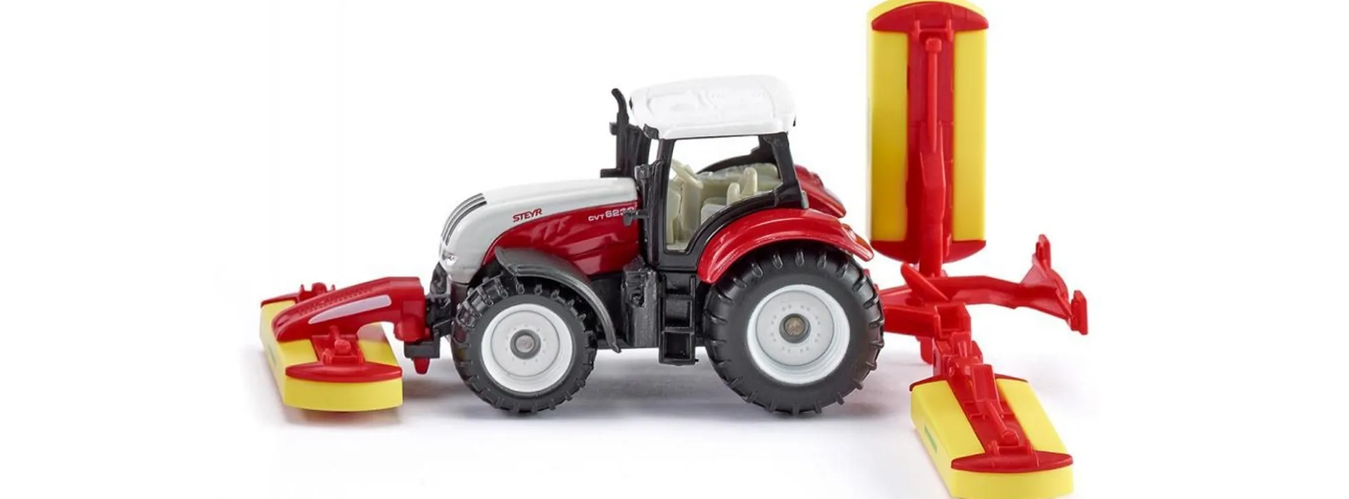 siku 1672 Steyr mit Pöttinger Mähwerkskombination | Traktormodell